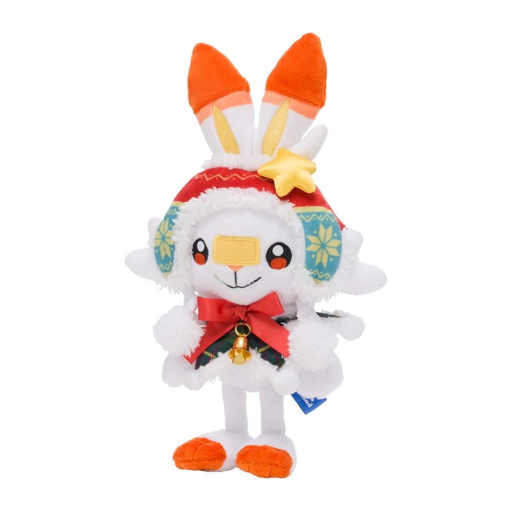 Pokémon Center Original Plush Toy Pokémon Christmas Wonderland Scorbunny 21 x 17 x 10 cm (H x W x D)