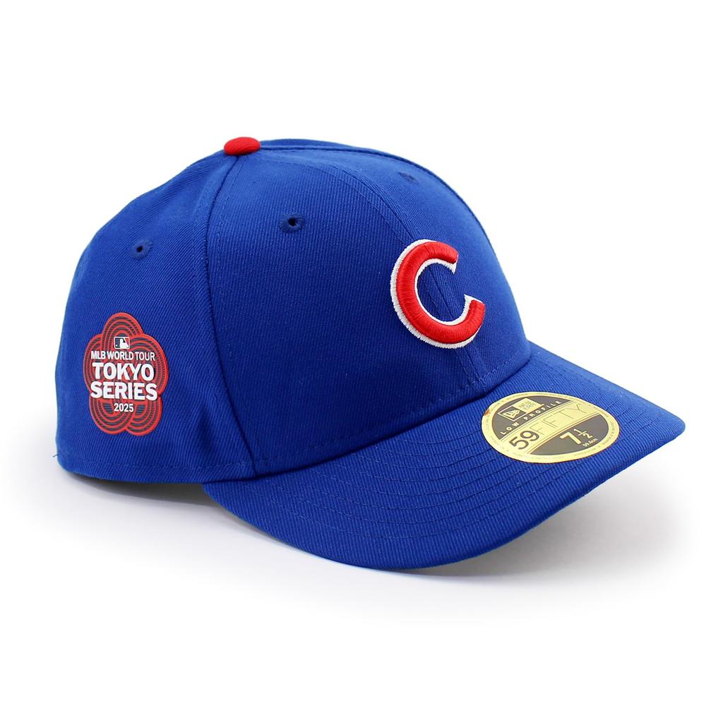 [New Era] MLB 2025 Opening Game Tokyo Series Model Cap LP59FIFTY Chicago Cubs MLB TOKYO SERIES ON-FIELD LOW CROW CAP CHICAGO CUBS Hat 5950 LC LP