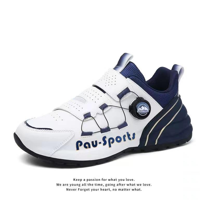 Fashionable and Versatile Men's Shoes Bags Casual Shoes Contrasting Colors Men's Rotating Buckle Sports Daddy Shoes