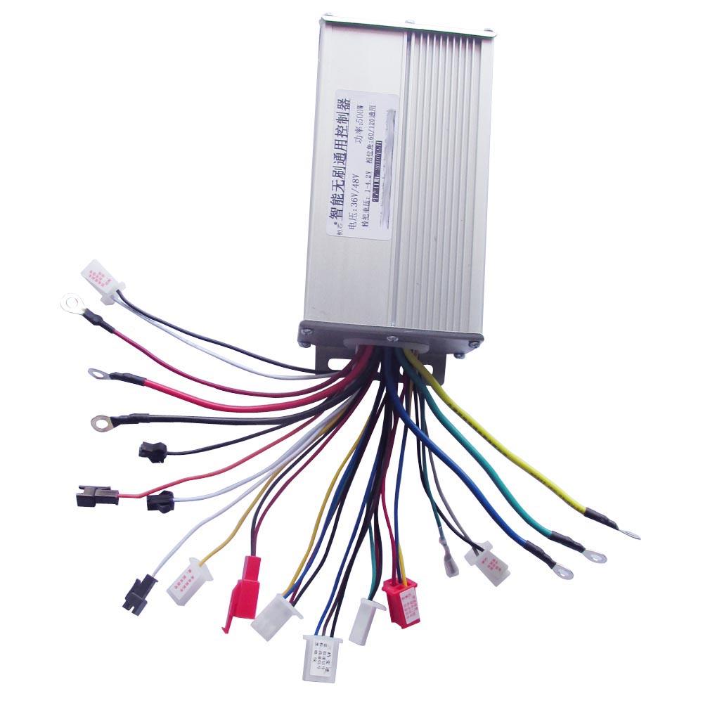 Electric Bicycle/Bike Scooter Dual Mode Brushless Controller 36V 48V 500W Throttle kit Throttles 2