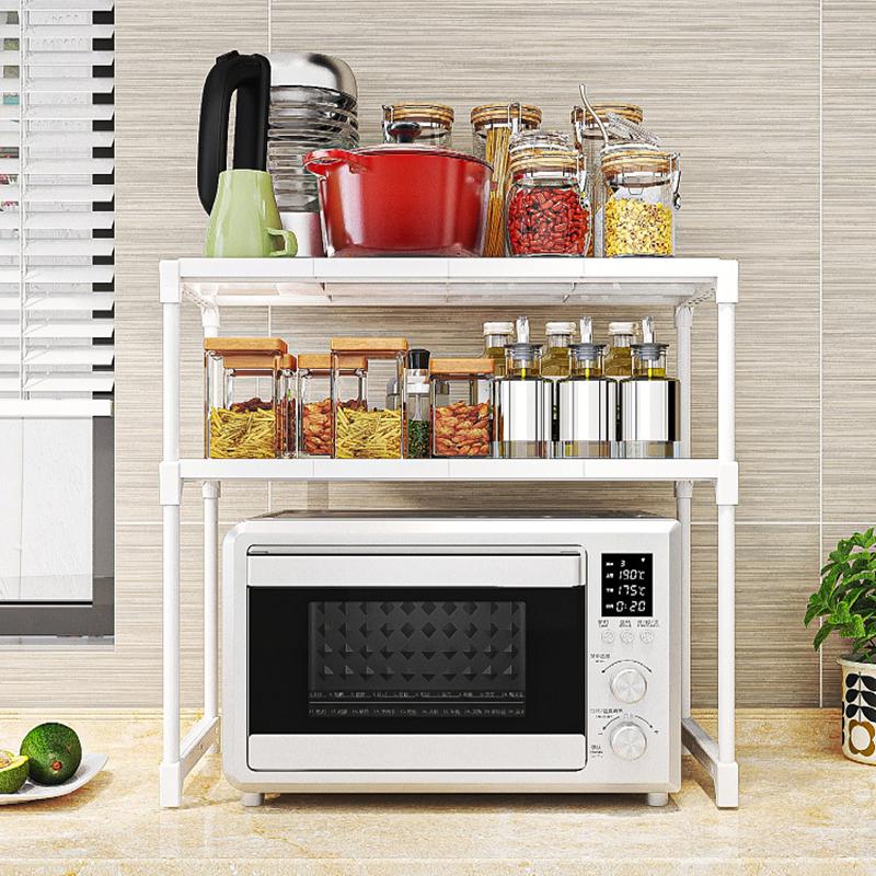 Kitchen Shelf, Microwave Rack, Oven, Air Fryer, Rice Cooker, Coffee Machine, Countertop, Layered Storage Rack Organizer Shelf