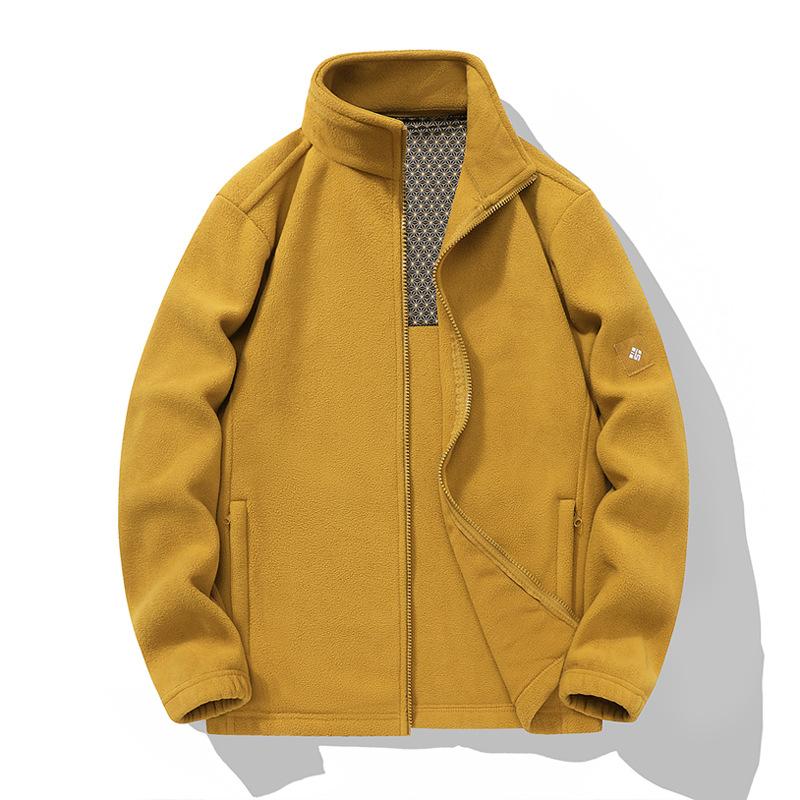 Autumn and Winter Fleece Jacket for Couples, Warm Stand Up Collar Cardigan, Couple Style Fleece Jacket, Graphene Fleece Jacket