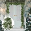 Green Garland Christmas Cypress Garlands Artificial Cedar Pine Vine for Stairs Railing Table Mantle Christmas Home Decor