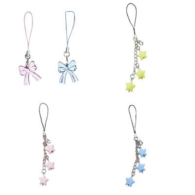 Stylish Star Bag Pendant Camera Pendant Cute Phone Lanyard Fashionable Phone Charm Resin and Alloy Material for Women