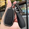 Leather Car Key Case Cover For Subaru Brz Sti Xv Sv Forester Legacy Outback Crosstrek Impreza Wrx Ascent Keychain Accessories