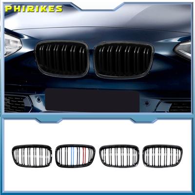 Grilă radiator rinichi de înaltă calitate pentru bara față de mașină BMW Seria 1 F20 F21 2011 2012 2013 2014 Grilaje negre cu lame duble de înlocuire