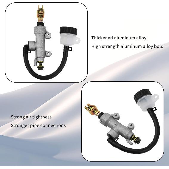 AHL Motorcycle Rear Brake Master Cylinder Pump Kit for Honda Yamaha Suzuki Kawasaki Arctic Cat