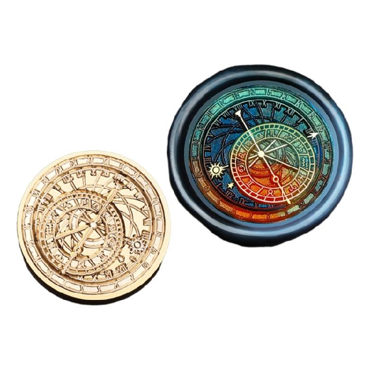 Compasses Wax Seal Stamp for Album Cards Photo Scrapbooking Wedding Decorations Astronomical Series Sealing Waxed Stamp