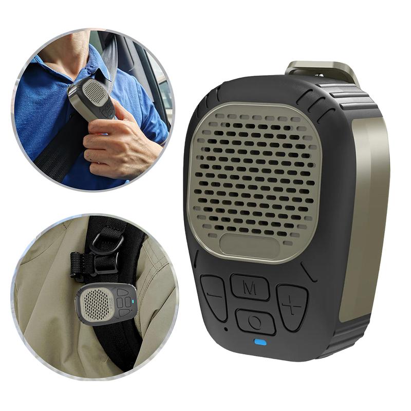 Clip Wearable Speaker Bluetooth 5.3 40mm 3W Speaker Portable Wearable Speakers Support TF Card Playback for Hands-Free Music