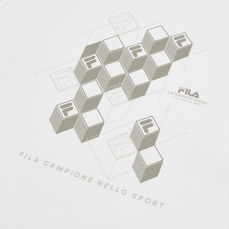 New FILA T Shirts Men's Cloud White WT F11M528113F-WT