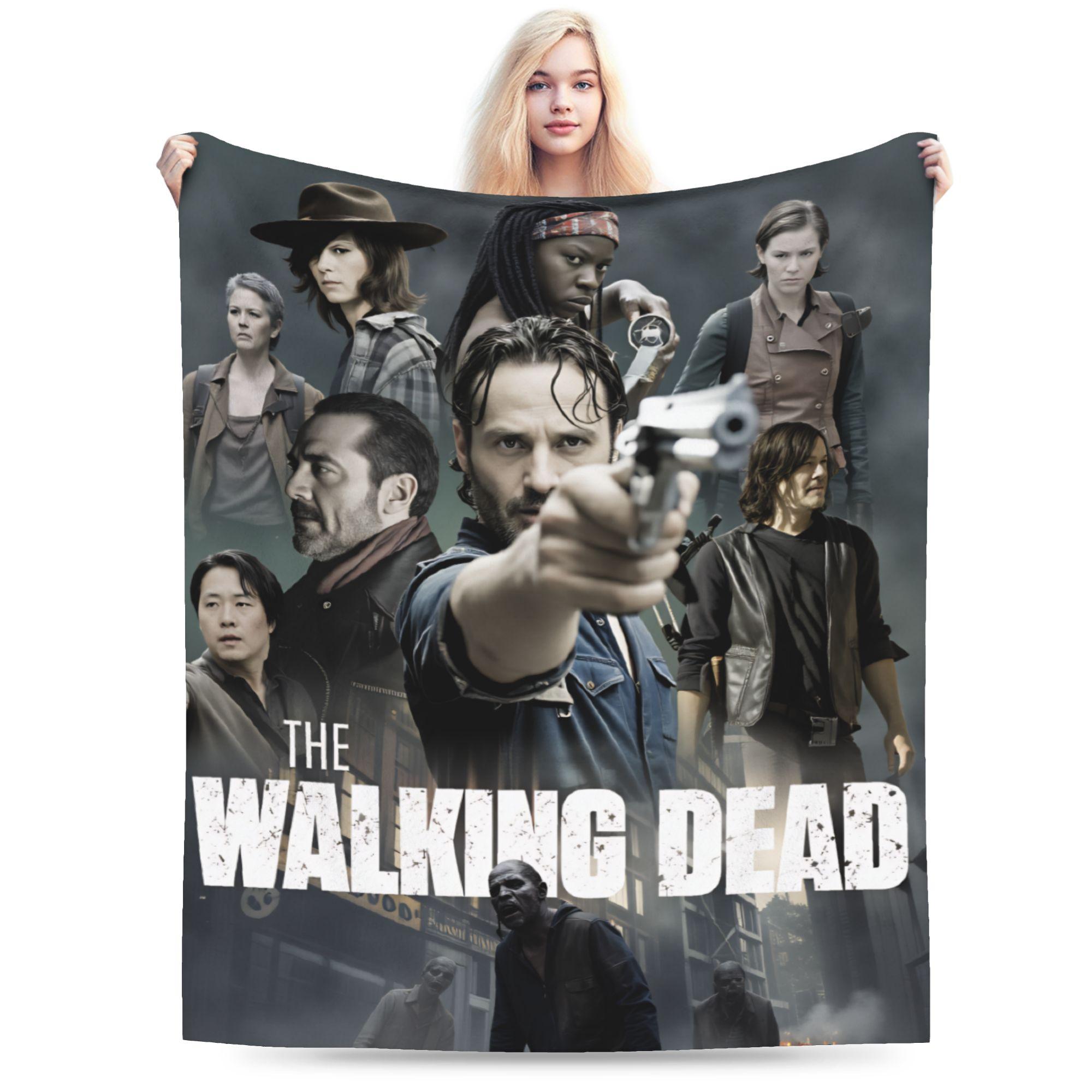 

The Walking Dead Blankets Quality Super Soft Throw Blanket Winter Students Outdoor Pattern Bedspread 80x60in