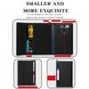 New Solid Color Passport Holder RFID Blocking Ticket Slot Clip Protective Cover Protector Leather Travel Card Bag