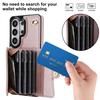 For Samsung Galaxy S26 Ultra S26 Plus S26 PU Leather Wallet Case Flip Cover Card Holder Kickstand Long Lanyard Shockproof Cover