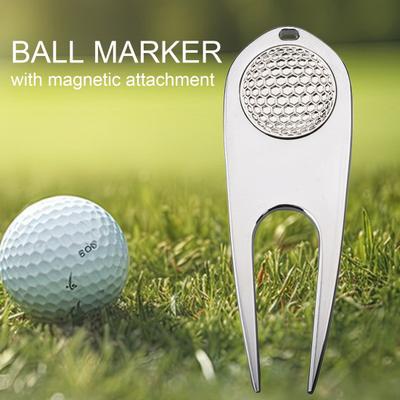Multi-Functional Golf Divot Tool Golf Club Groove Cleaner Rust-proof Compact Size Portable Zinc Alloy Golf Divot Tool