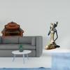 Miniature Sofa Couch Chair Model And African Tribal Lady Statue Table Decoration Handmade Craft for