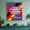 Bayern Munich Customize Your Name Diamond Painting Round Diamond Diy Frameless Holiday Artwork Suitable For Home Office Wall Decoration