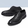 Classic British Gentleman Leather Shoes Carved Floral Brogue Casual Rear Heel Small Cloth Label Fashionable Men's Shoes