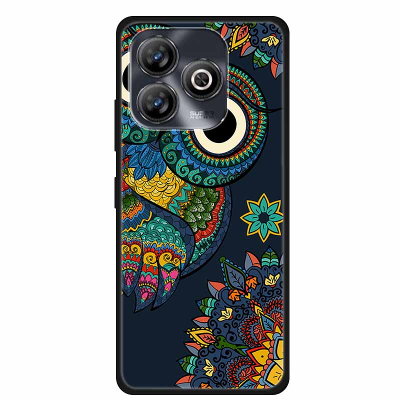 Pro ZTE BLADE A75 4G Pouzdro Zvířata Měkký Silikon TPU Pouzdra na Telefon Zadní Kryt Pro ZTE BLADEA75 Nárazuvzdorný Vlk Ochranný Cool Coque