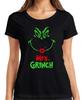 Mrs Grinch Christmas Funny Santa Grinch Gift Ladies Tshirt