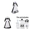 Playing Death Game To Put Food On The Table Cosplay Costume With Black White Maid Dress For Role Play