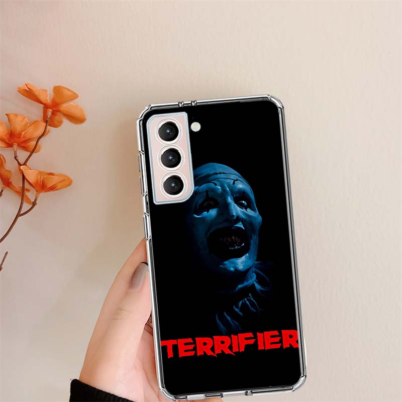 

Horror Movie Terrifier Clear Phone Cases for Samsung S26 Ultra Galaxy S25 Edge S24 S23 FE S21 Plus S20 S22 S10 Cover Patterned C Samsung S22 Ultra