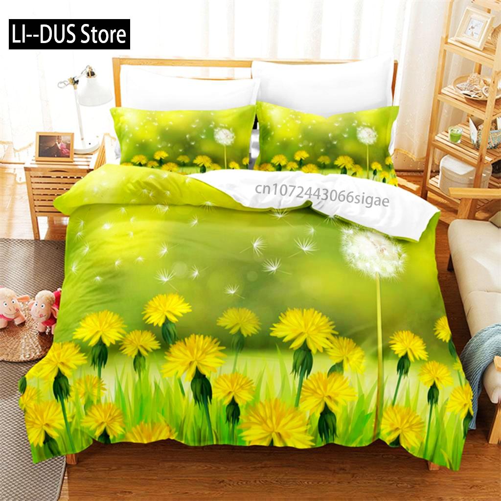 Butterfly Flower Queen Bedding Set Duvet Cover Set Bedding Digital Printing King Size Duvet Cover Set Bedding Set