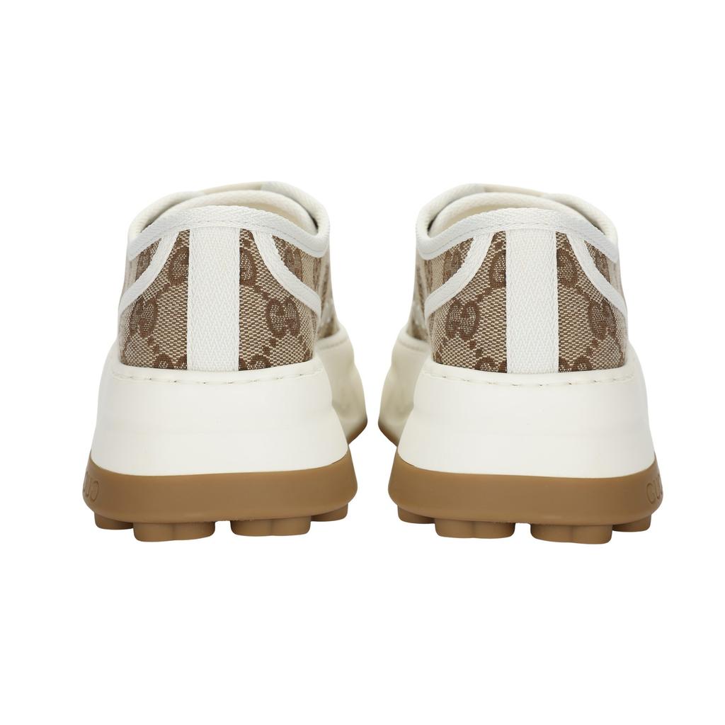 GUCCI Canvas Shoes 5.3cm Women's Beige & White 746766 20Q20 9745