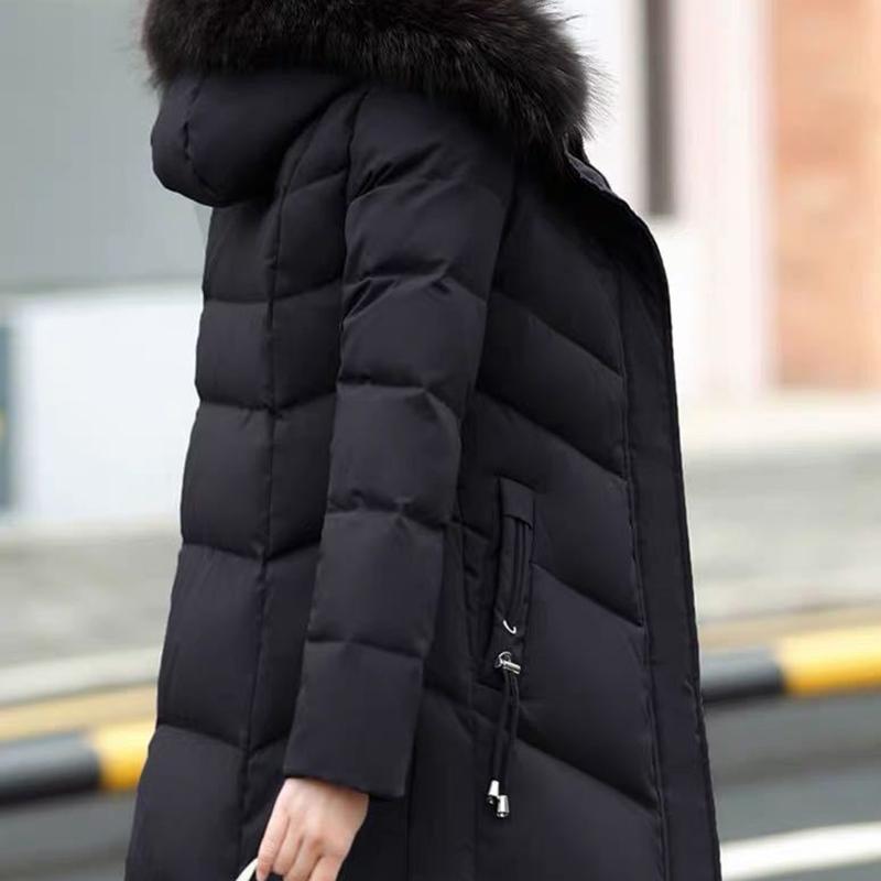 Chaqueta acolchada de longitud media para mujer de otoño e invierno, chaqueta acolchada de moda para personas de mediana edad y ancianos