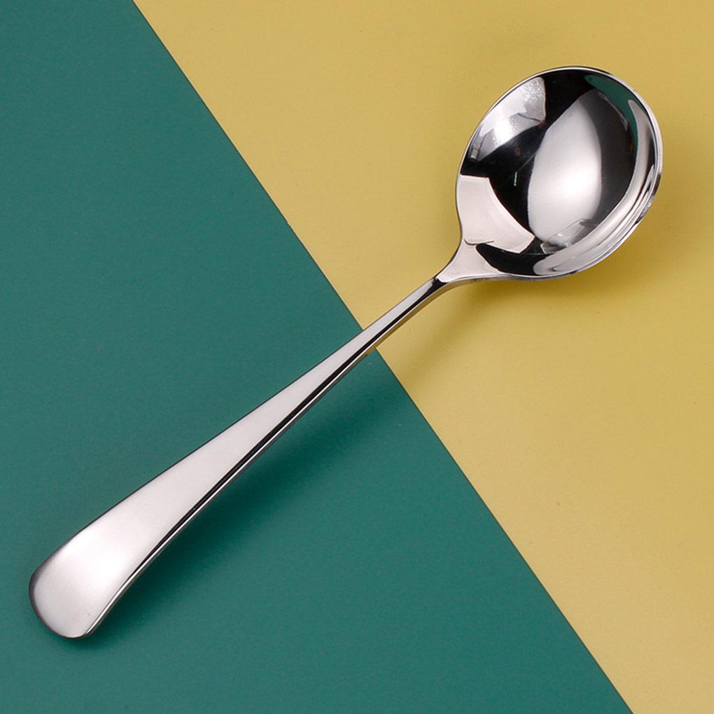Lžíce Nerez Zaoblená Dlouhá rukojeť Lžičky Rukojeti Opakovaně použitelná Péče Síto Restaurace Kuchyňské nářadí Polévková kaše