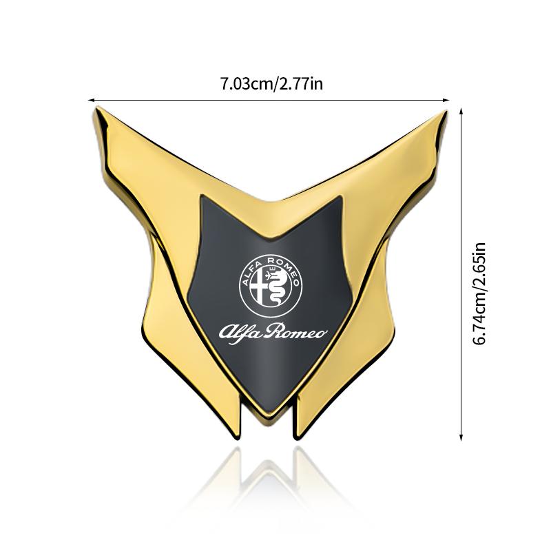 3D Metalowy Znak Błotnika Samochodowego Naklejka Logo Dla Alfa Romeo STELVIO Giulia 159 Giulietta 147 Mito 156 MTO Sportiva Akcesoria