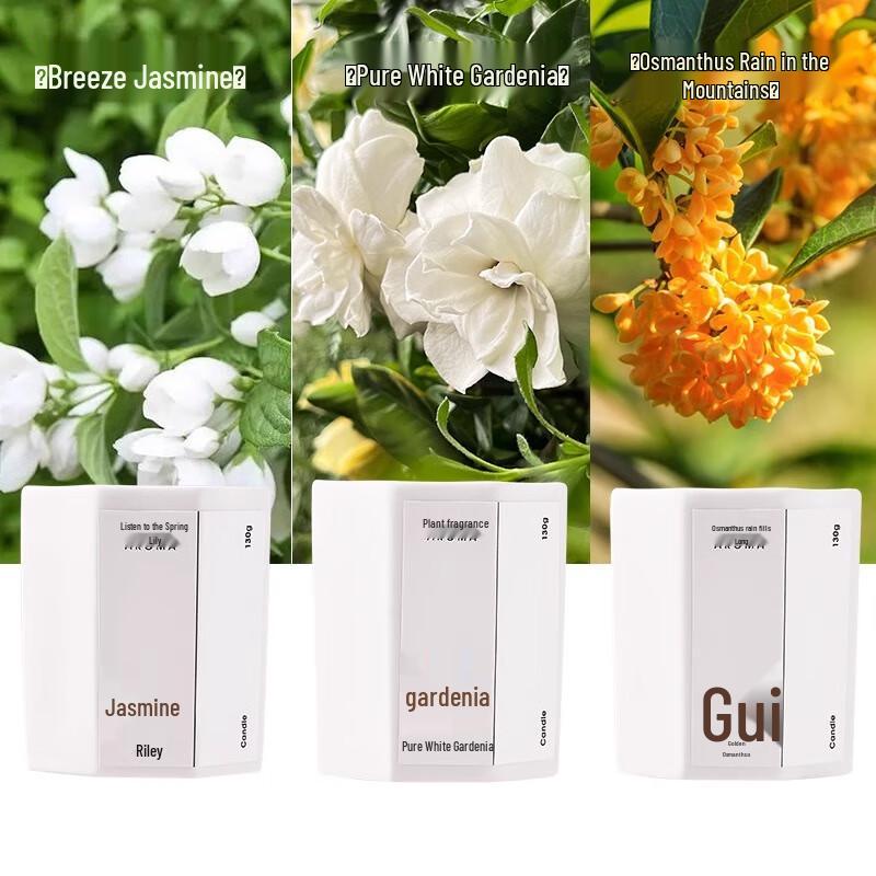 Ally Osmanthus & Gardenia Scented Candle 3-Pack