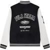 New FILA FW24 Baseball Jacket Men's Jet Black F51M449501F-BK