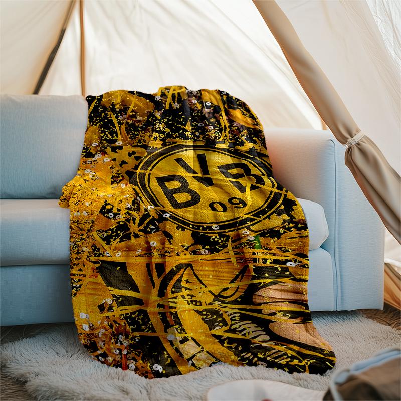 Borussia Dortmund Printed Throw Blanket—soft,warm;versatile Blanket for All Seasons—perfect As &air-conditioning Throw,nap Blanket