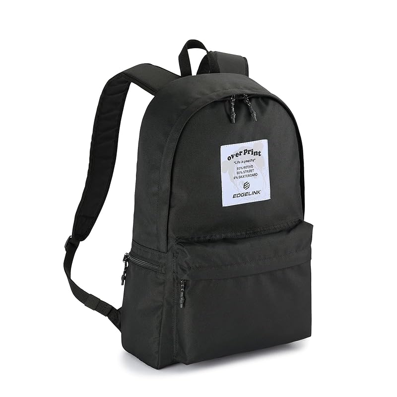 

[Edge Link] backpack over print | Daypack 60182 ladies black H47×W31×D12cm
