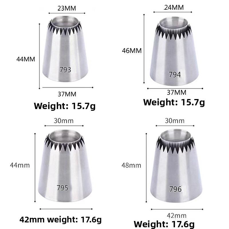 Stainless Steel Icing Piping Nozzle Cream Cake Decorating Pastry Tip Fondant Cake Tools Baking