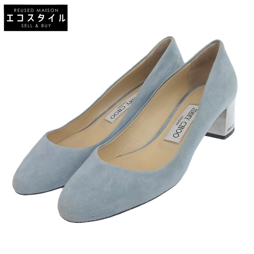 Jimmy Choo JESSIE 40 Pumps for Women, Suede, Blue, 36 1/2 Shoes 36.5 BlueUsed