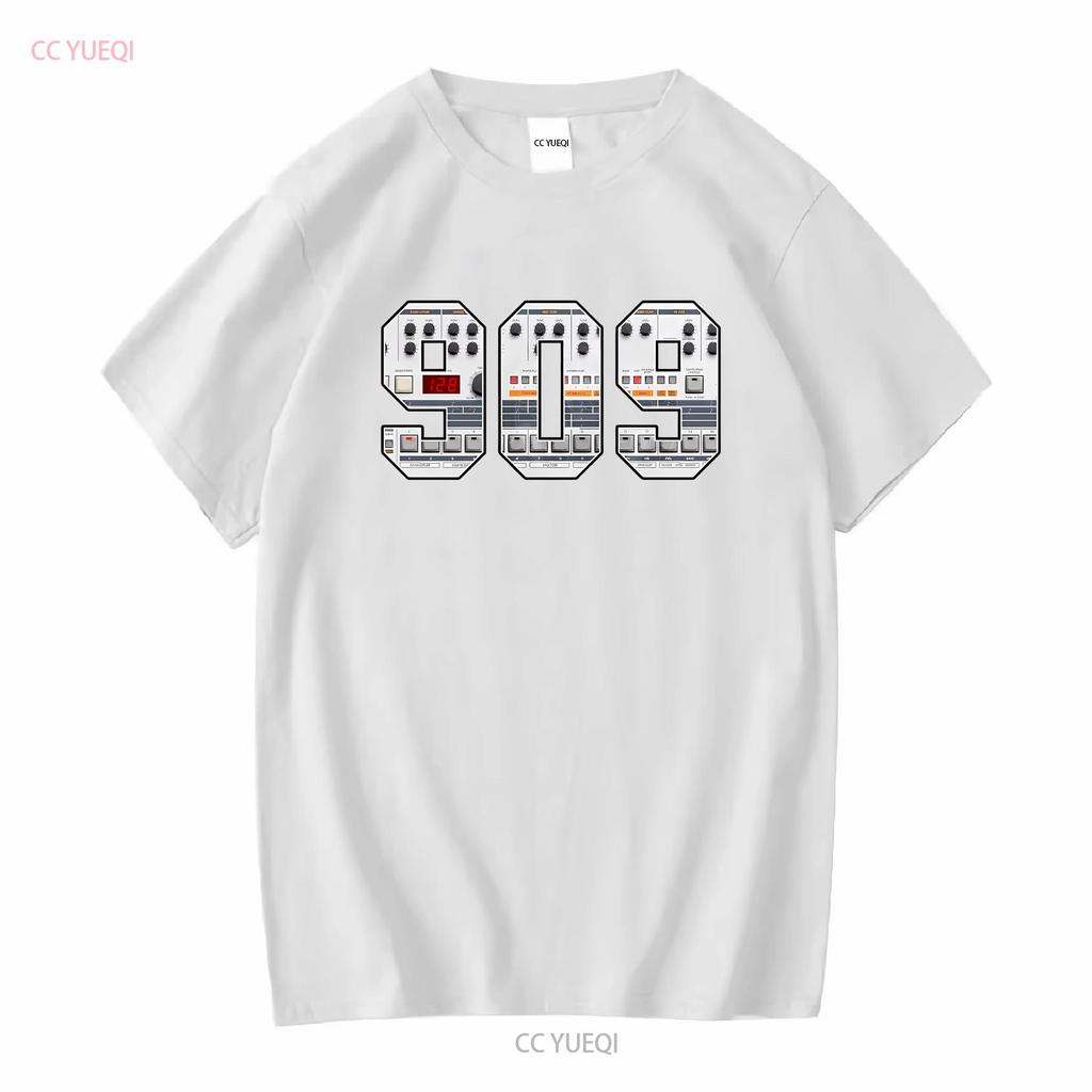 TR 909 T Shirt Vintage Drum Machine Synth vintage Washed Soft Slightly Breathable Stretched homme graphic Casual Comfortable