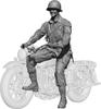 H3 Model 1/24 WWII US Airborne Division Iron Horse Rider (Figure Only) 3D Printer Kit HS24108 (Human)