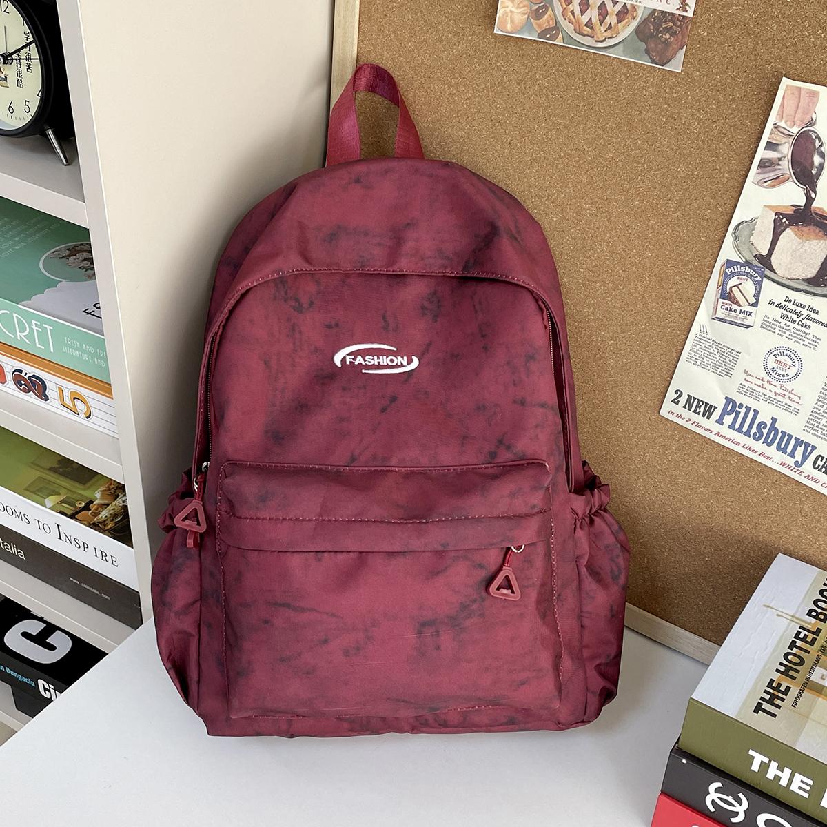 

Студенческий школьный рюкзак, сумка для репетиторства, рюкзак большой вместимости, водонепроницаемый, для путешествий на открытом воздухе, рюкзак-тоут, подарок красный