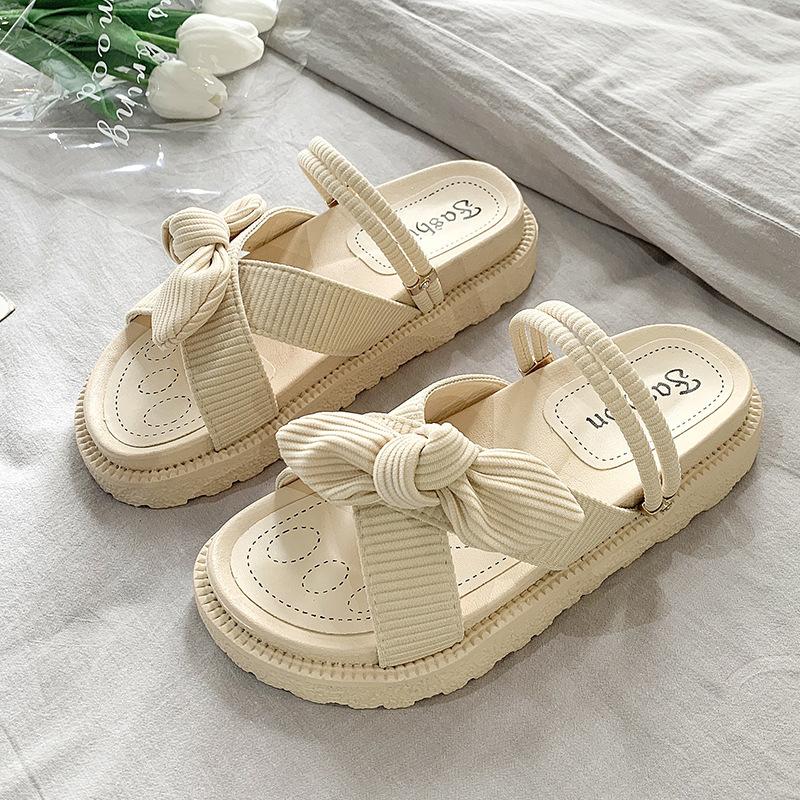 Cool slippers, new summer fairy breeze flat bottom, wear beach with skirt