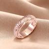 Rose Gold Color Suspended Carved Rose Flower Ring For Women Gold Rings Women'S Jewelry Rings Wedding Anniversary