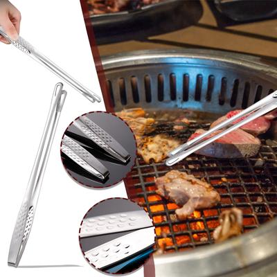304 Stainless Steel Buffet Tongs Steak Tongs Korean Barbecue Tongs