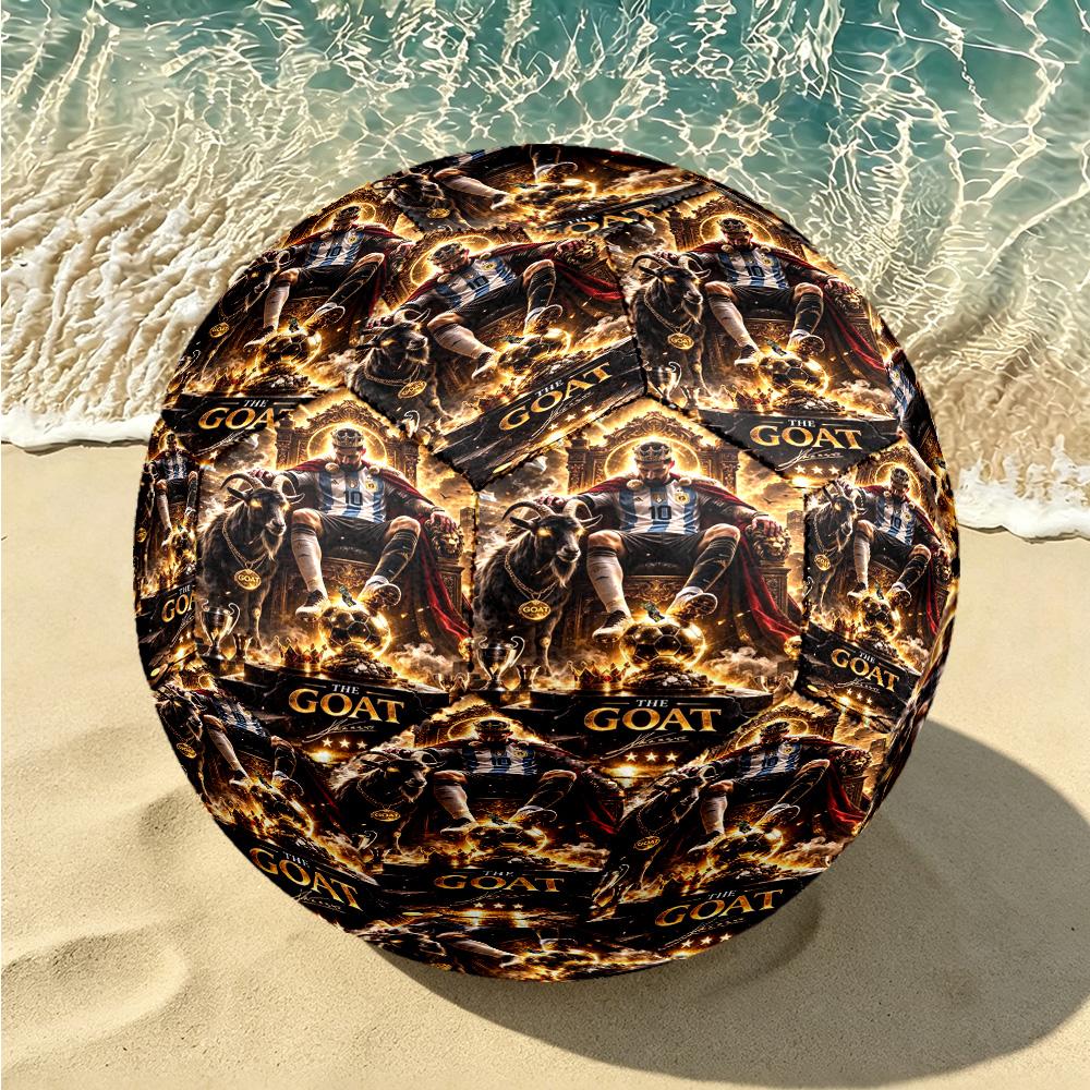 1pc Messi Celebration Soccer Ball Size 5, Suitable for Practice Matches/tournament Training for Sports, Lightweight and Durable. C70111