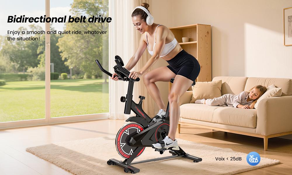 Formill QK101 Domácí rotoped - Magnetický tichý fitness rotoped s LCD monitorem, 5úrovňově nastavitelným sedlem a řídítky