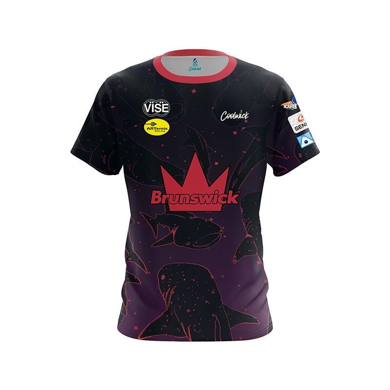 New Brunswick Cute Garden Gnome Floral Split Color Bowling Jersey Short Sleeve Performance Sports Tee Fan Casual Streetwear