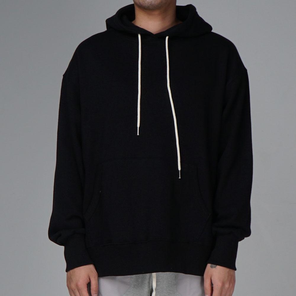 Analog Base Plain Oversized Hoodie Black Black/L