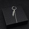Korean Style Leaf Chain Tassel Ear Clip Jewelry