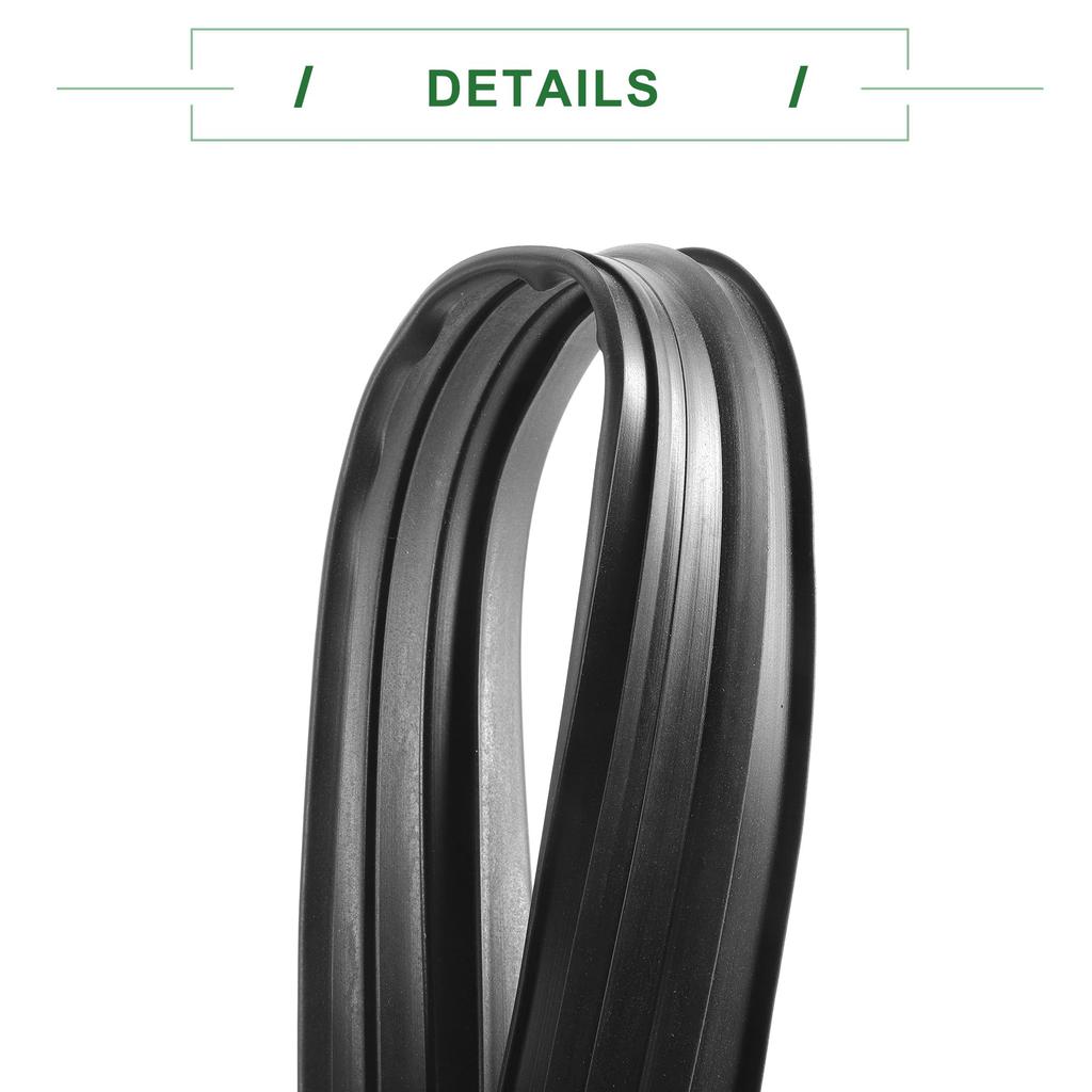 Motoforti Door Window Run Channel Weatherstrip Glass Run Channel Seal Strip for Honda Rear 1 Piece Seal, 2009-2013, Rubber, Left, Black, No.