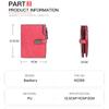 Baellerry Women's Short Purse Fashion Foldable Notecase Wallet Pu Leather Billfold Students' Coin Purse Zipper Card Holder