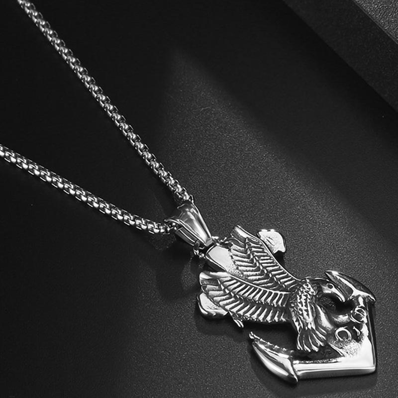 Necklace Laoying Retro Anchor Men's Pendant
